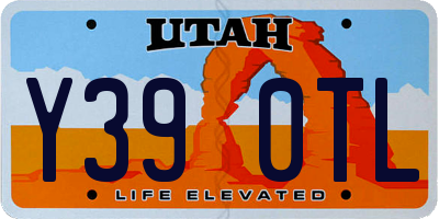 UT license plate Y390TL