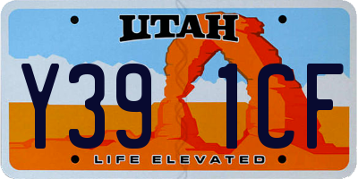 UT license plate Y391CF