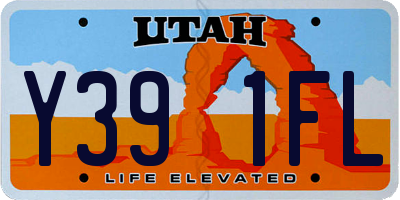 UT license plate Y391FL