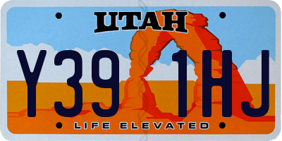 UT license plate Y391HJ