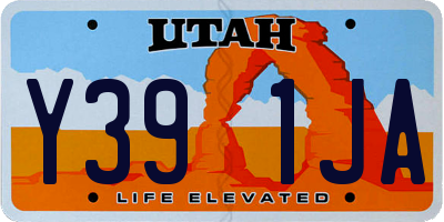 UT license plate Y391JA