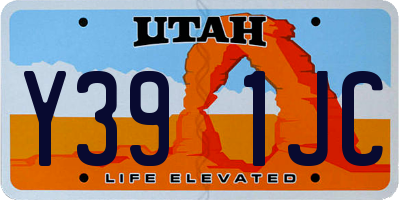 UT license plate Y391JC