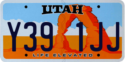 UT license plate Y391JJ