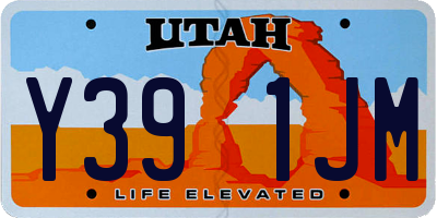 UT license plate Y391JM