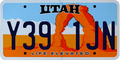 UT license plate Y391JN