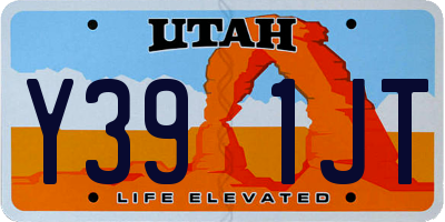 UT license plate Y391JT