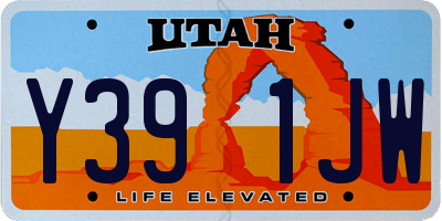 UT license plate Y391JW