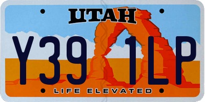 UT license plate Y391LP