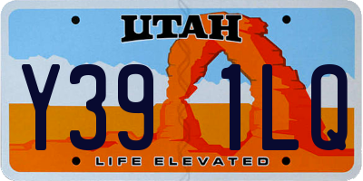 UT license plate Y391LQ
