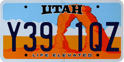 UT license plate Y391QZ