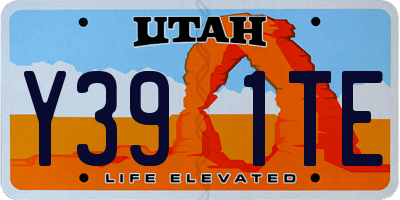 UT license plate Y391TE