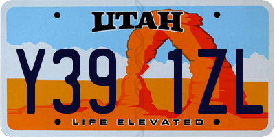 UT license plate Y391ZL