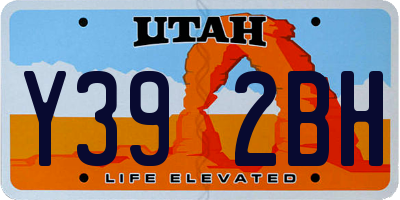 UT license plate Y392BH