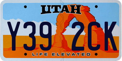 UT license plate Y392CK