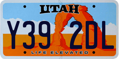 UT license plate Y392DL
