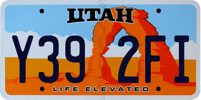 UT license plate Y392FI