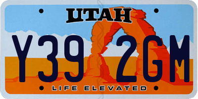 UT license plate Y392GM