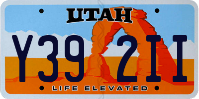 UT license plate Y392II