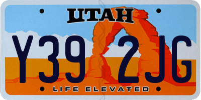 UT license plate Y392JG
