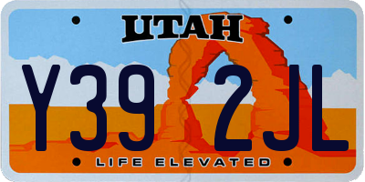 UT license plate Y392JL