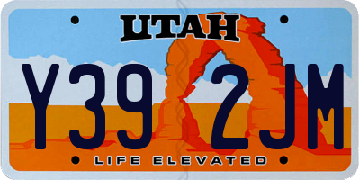 UT license plate Y392JM