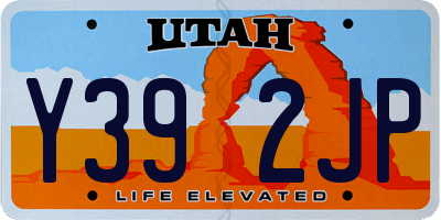 UT license plate Y392JP
