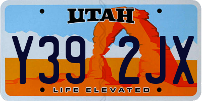 UT license plate Y392JX