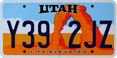 UT license plate Y392JZ