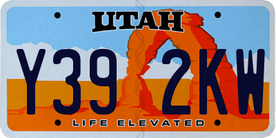 UT license plate Y392KW
