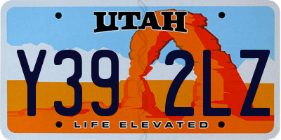 UT license plate Y392LZ