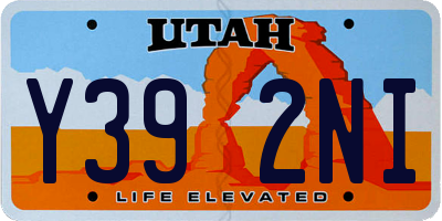 UT license plate Y392NI
