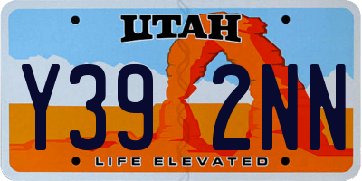 UT license plate Y392NN