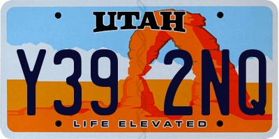 UT license plate Y392NQ