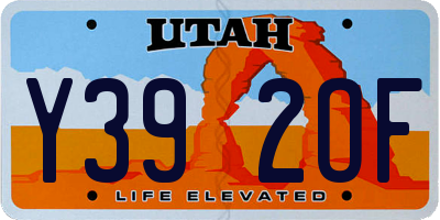 UT license plate Y392OF
