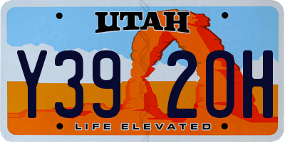 UT license plate Y392OH