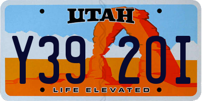 UT license plate Y392OI