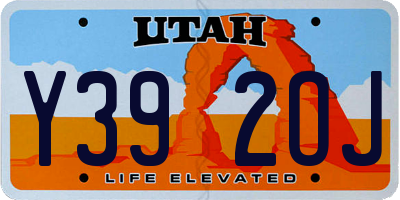 UT license plate Y392OJ