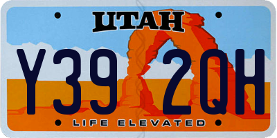 UT license plate Y392QH
