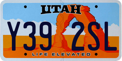 UT license plate Y392SL