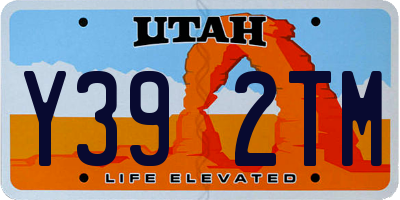 UT license plate Y392TM
