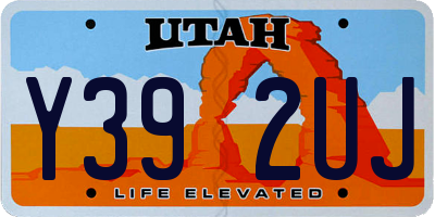 UT license plate Y392UJ