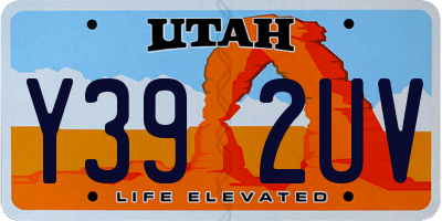 UT license plate Y392UV