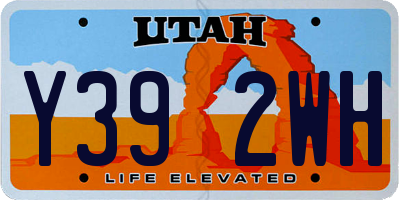 UT license plate Y392WH