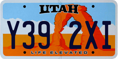 UT license plate Y392XI