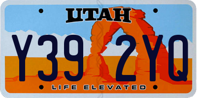 UT license plate Y392YQ