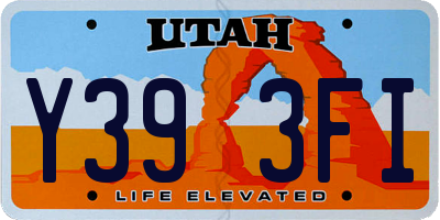 UT license plate Y393FI