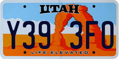 UT license plate Y393FO