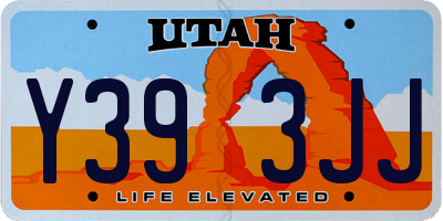 UT license plate Y393JJ