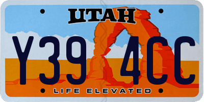 UT license plate Y394CC