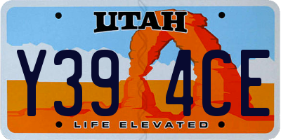 UT license plate Y394CE